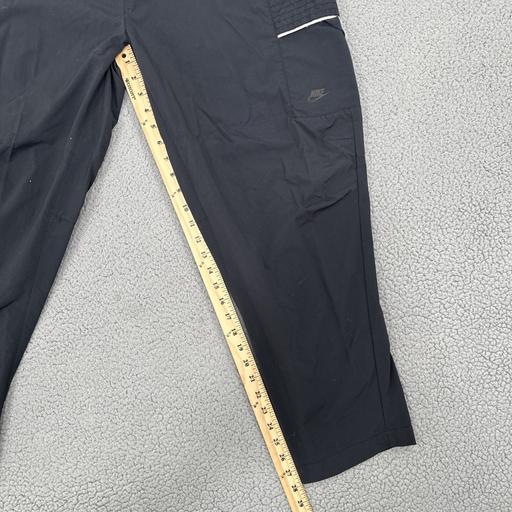 Nike Black Cargo Pants with White Zip Detail - Picture 6 of 16